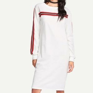 NWOT White Sweatshirt Dress
